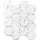 NANTUCKET HUMMOCK HEx Recycled Glass Mosaic Tile - tilestate