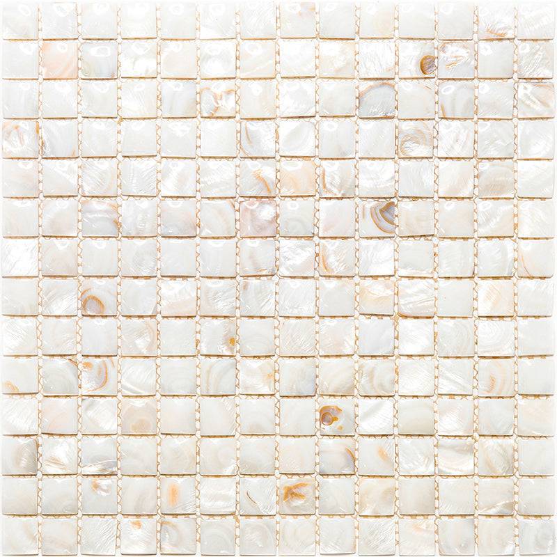 Shell Tile Round SHELL DEL RAY shell Mosaic Tile | TileState