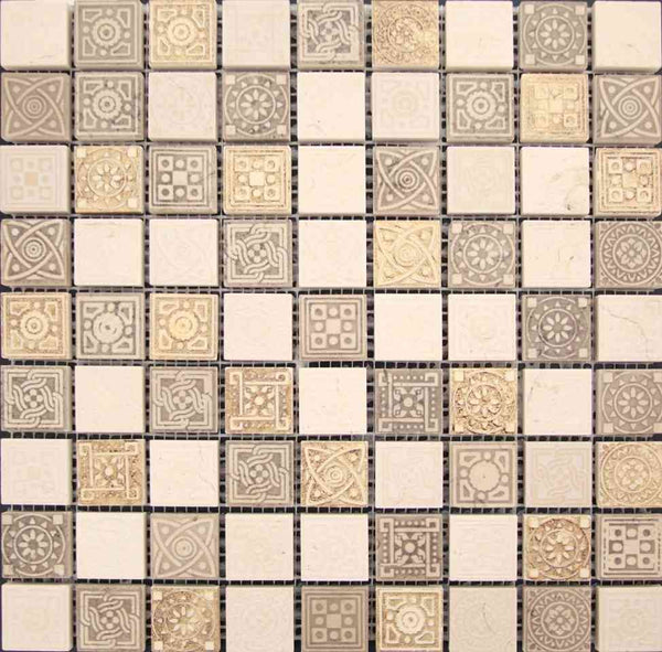 ARTISTIC LEGEND 1 stone Mosaic Tile - tilestate