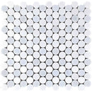 Mykonos Kapari Thassos / Blue Celeste / Paper White Mosaic Tile - tilestate