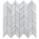 MYKONOS LIVADI Thassos/Carrara/Blue Celeste Mosaic Tile - tilestate