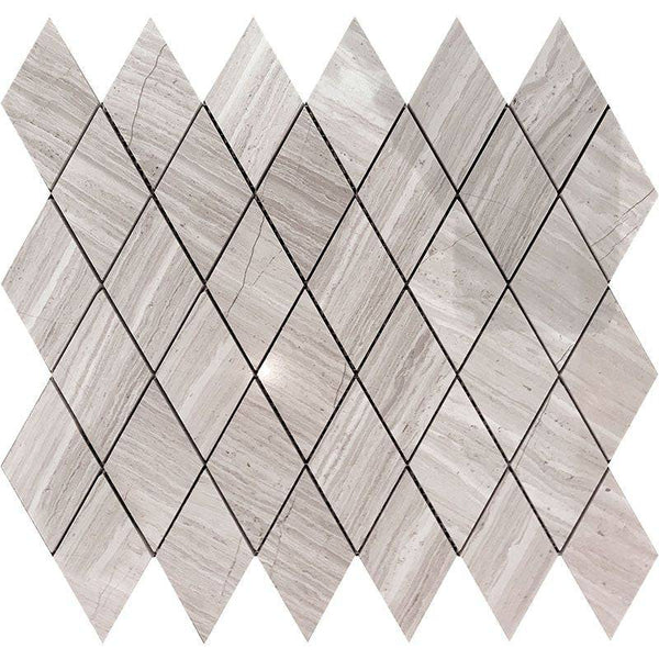 Savannah Avalon Wooden Gray Mosaic Tile - tilestate