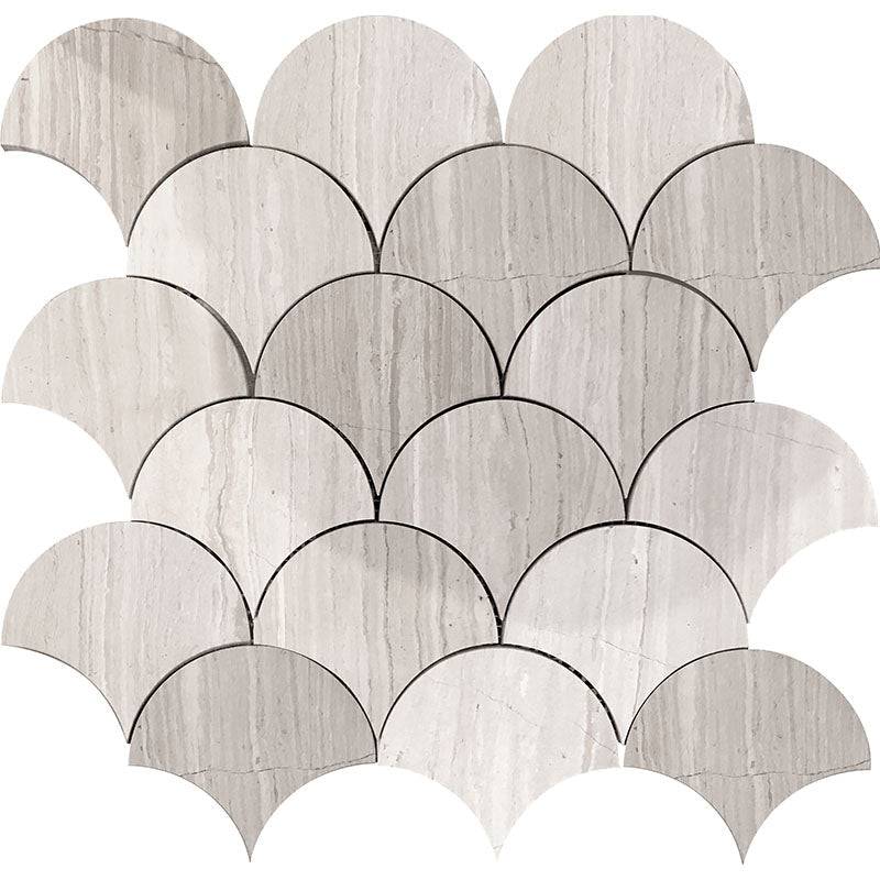 Savannah Cloverdale Wooden Gray Mosaic Tile - tilestate