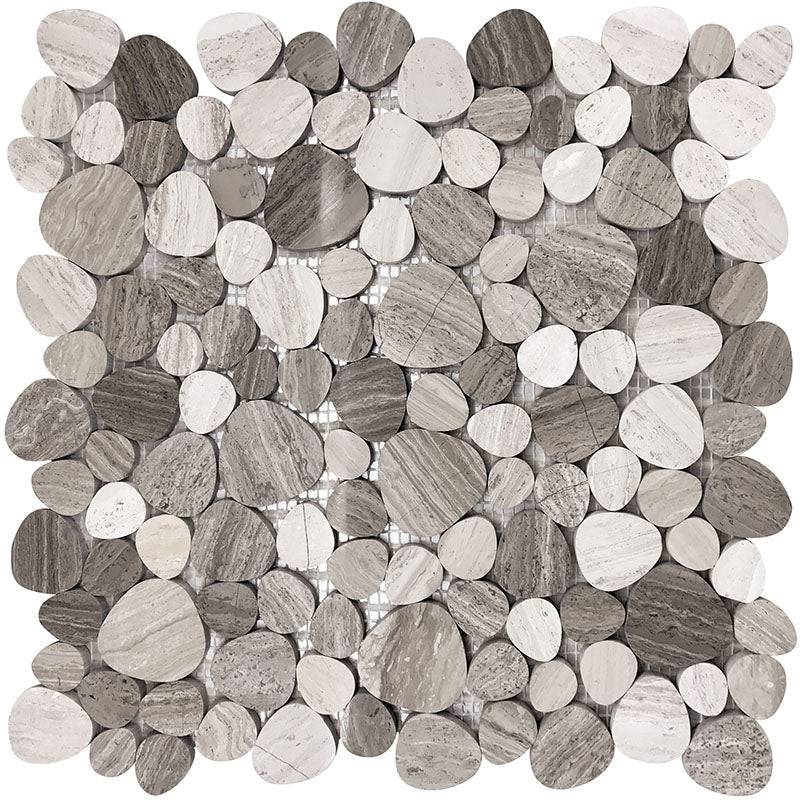 Savannah Brookview Wooden Gray Mosaic Tile - tilestate