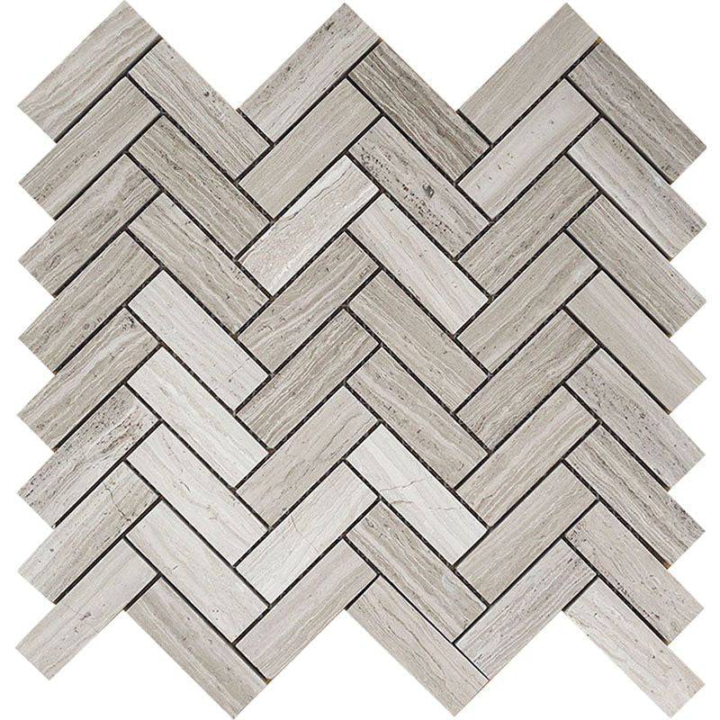 Savannah Dixon Park Wooden Gray Mosaic Tile - tilestate