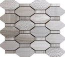 Bali Pacific Rim Wooden Gray Wooden Gray Mosaic Tile - tilestate