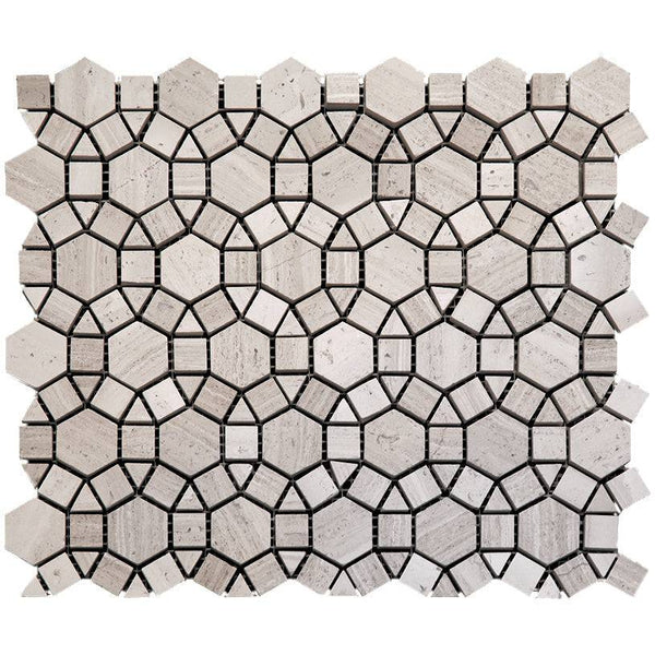 Savannah Avondale Wooden Gray Mosaic Tile - tilestate