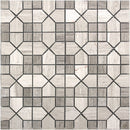 Savannah Savannah Square Wooden Gray Mosaic Tile - tilestate