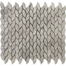 Bali Leaf Wooden Wooden Grey Mosaic Tile - tilestate