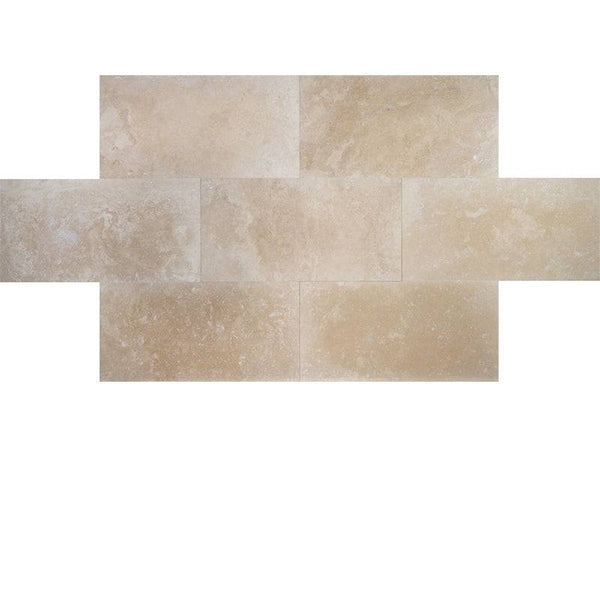 Ivory Travertine 12x24 Filled and Honed Tile - tilestate
