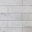 White Carrara Marble 3x12 Polished Tile - tilestate