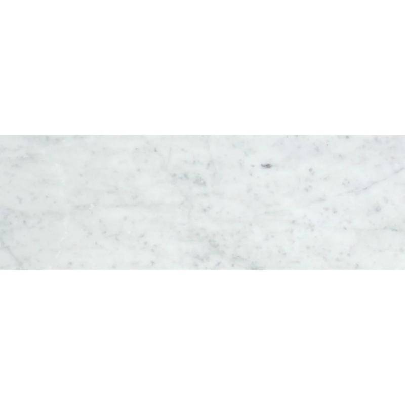White Carrara Marble 4x12 Polished Tile - tilestate