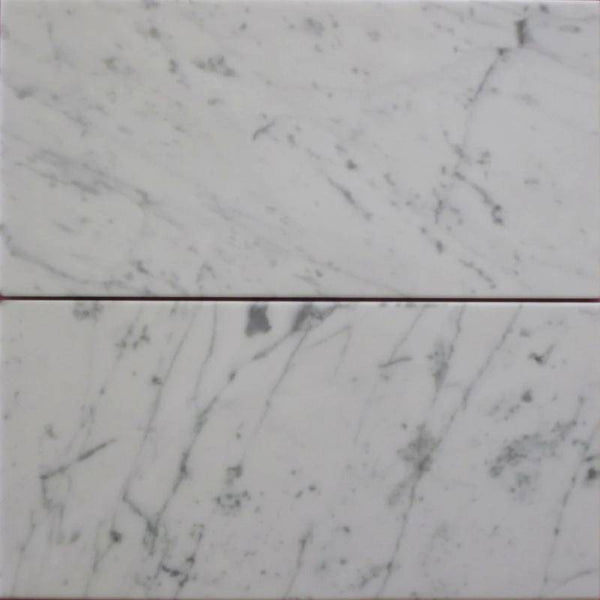 White Carrara Marble 6x12 Honed Tile - tilestate