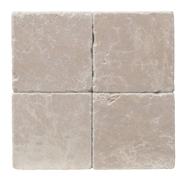 Crema Marfil Marble 6x6 Tumbled Tile - tilestate