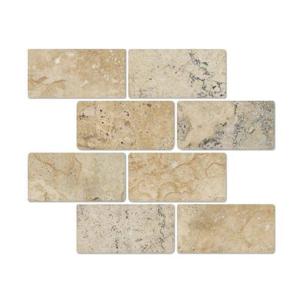 3x6 Tumbled Philadelphia Travertine Tile For Tile Wall and Floor  (Kitchen Backsplash or Shower Wall and Floor) - tilestate