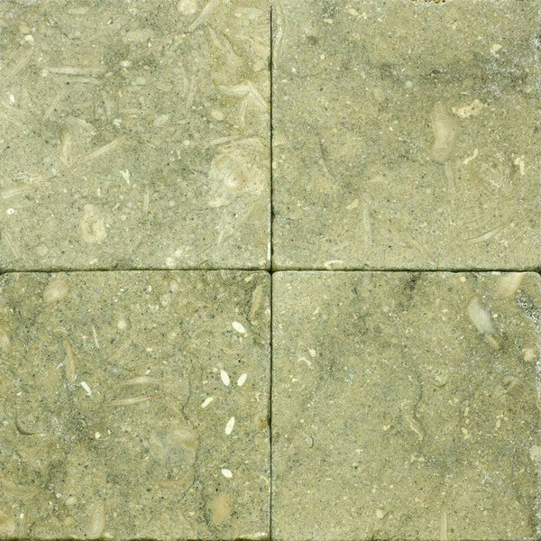 Seagrass Limestone 6x6 Tumbled Tile - tilestate