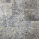 Silver Travertine Tumbled Versailles Pattern Tile - tilestate
