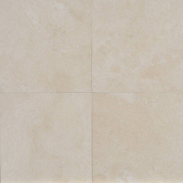 Ivory Travertine 12x12 Filled and Honed Tile - tilestate