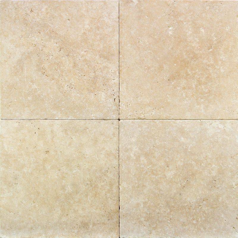 Ivory Travertine 16x16 Paver Tumbled - tilestate