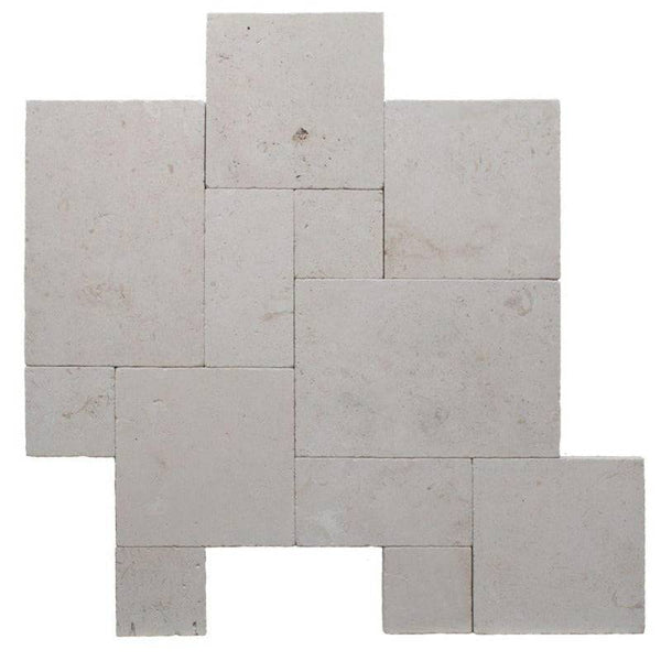Myra Beige Limestone 3cm Paver Versailles Pattern Tumbled - tilestate
