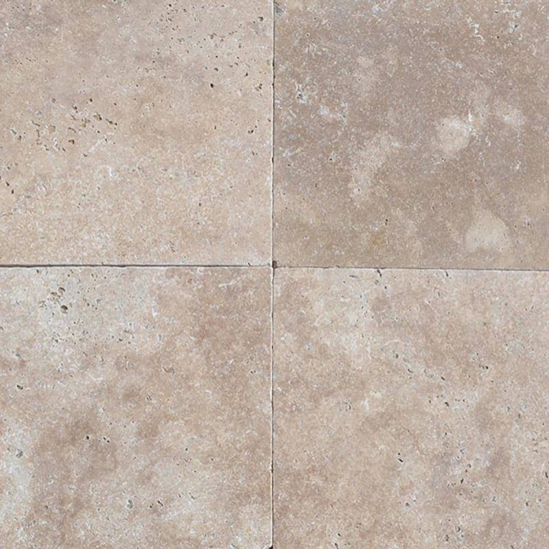 Walnut Travertine 3cm 12x12 Paver Tumbled - tilestate