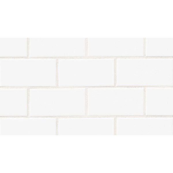 White 3x6 Glossy Ceramic Wall Tile - tilestate