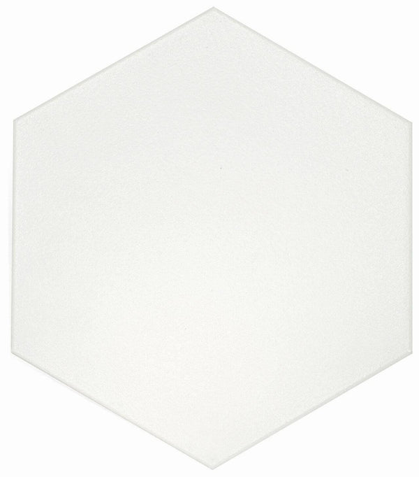 Flow White 8x9 Hexagon Porcelain Tile - tilestate