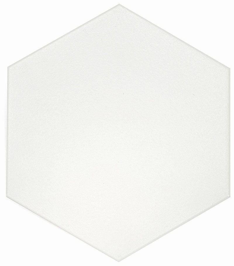 Flow White 8x9 Hexagon Porcelain Tile - tilestate