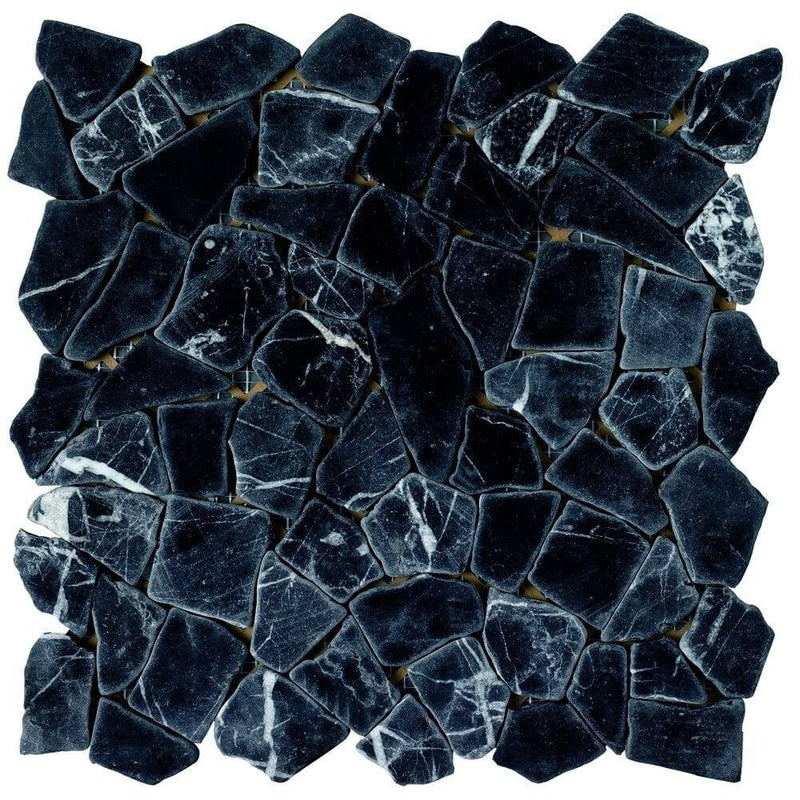 Rockart Negro 12x12 Juliano Mosaic Tile - tilestate