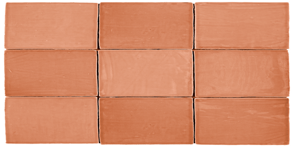 St Tropez Coral 2.5x5 Ceramic Wall Tile - tilestate